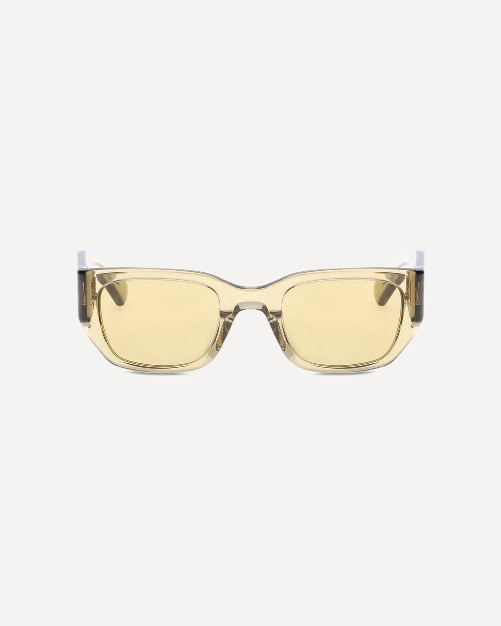 Bottega Veneta Intrecciato Square Sunglasses Yellow