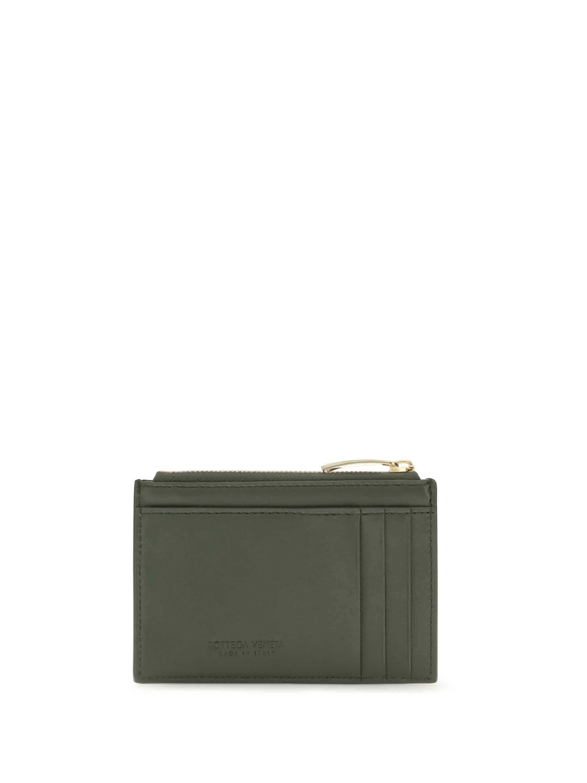 intrecciato zip cardholder