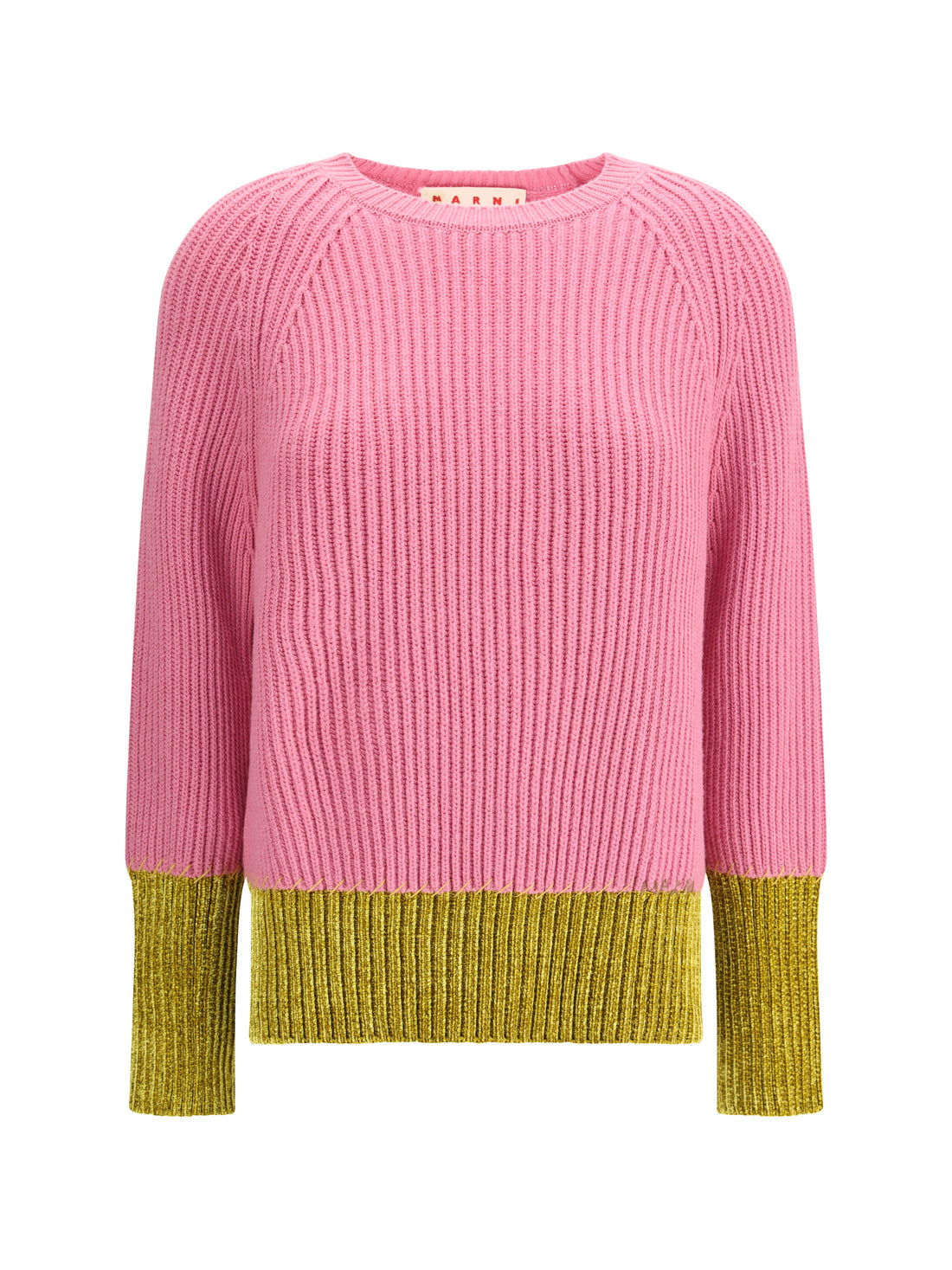 MARNI 40 color block wool sweater