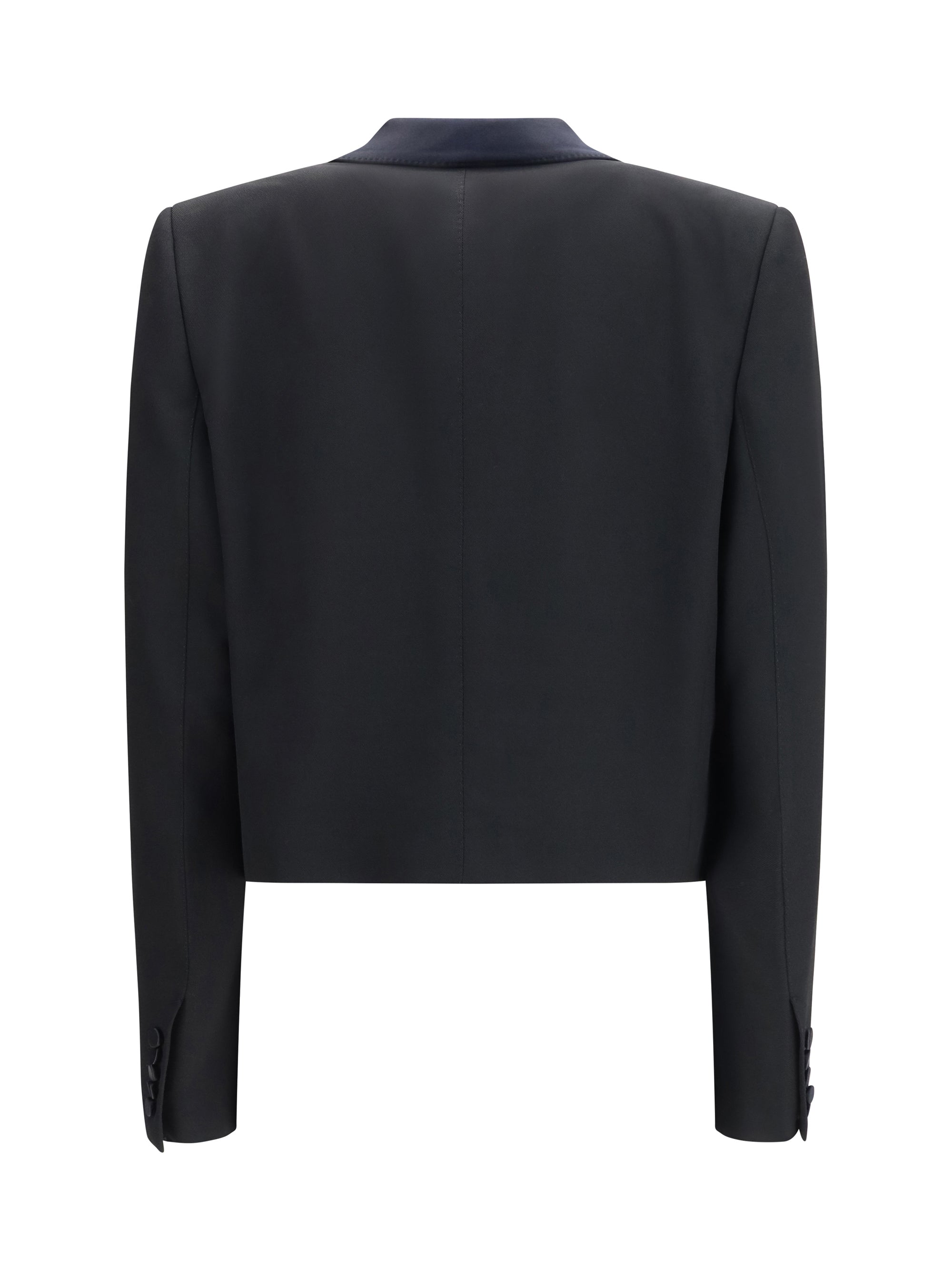 cropped single-breasted jacket