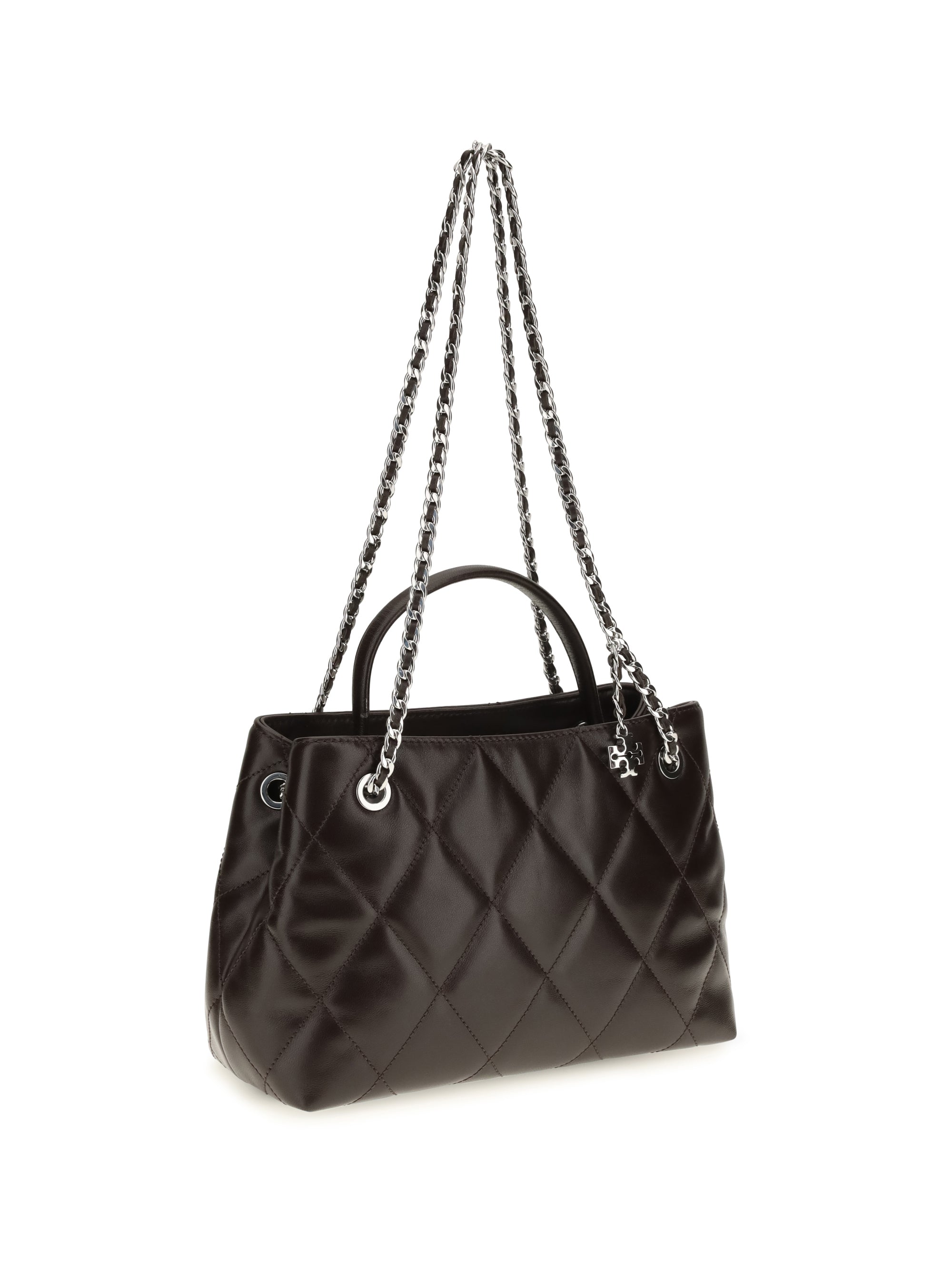 small fleming leather tote bag