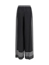 printed silk pants