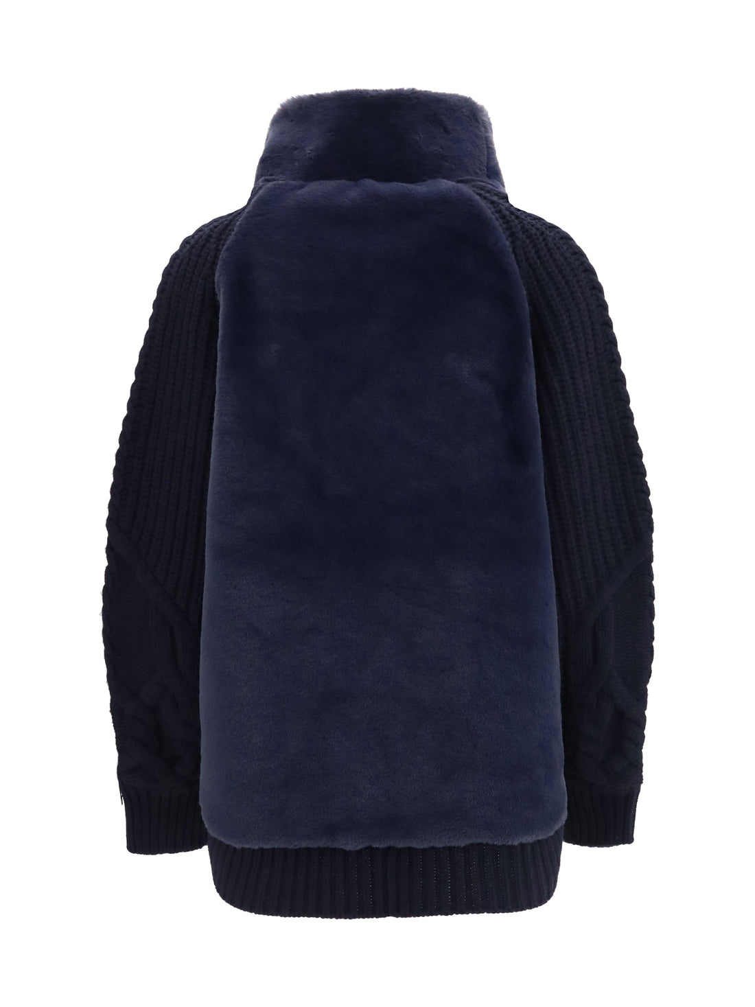 HERNO 40 high-neck fur jacket