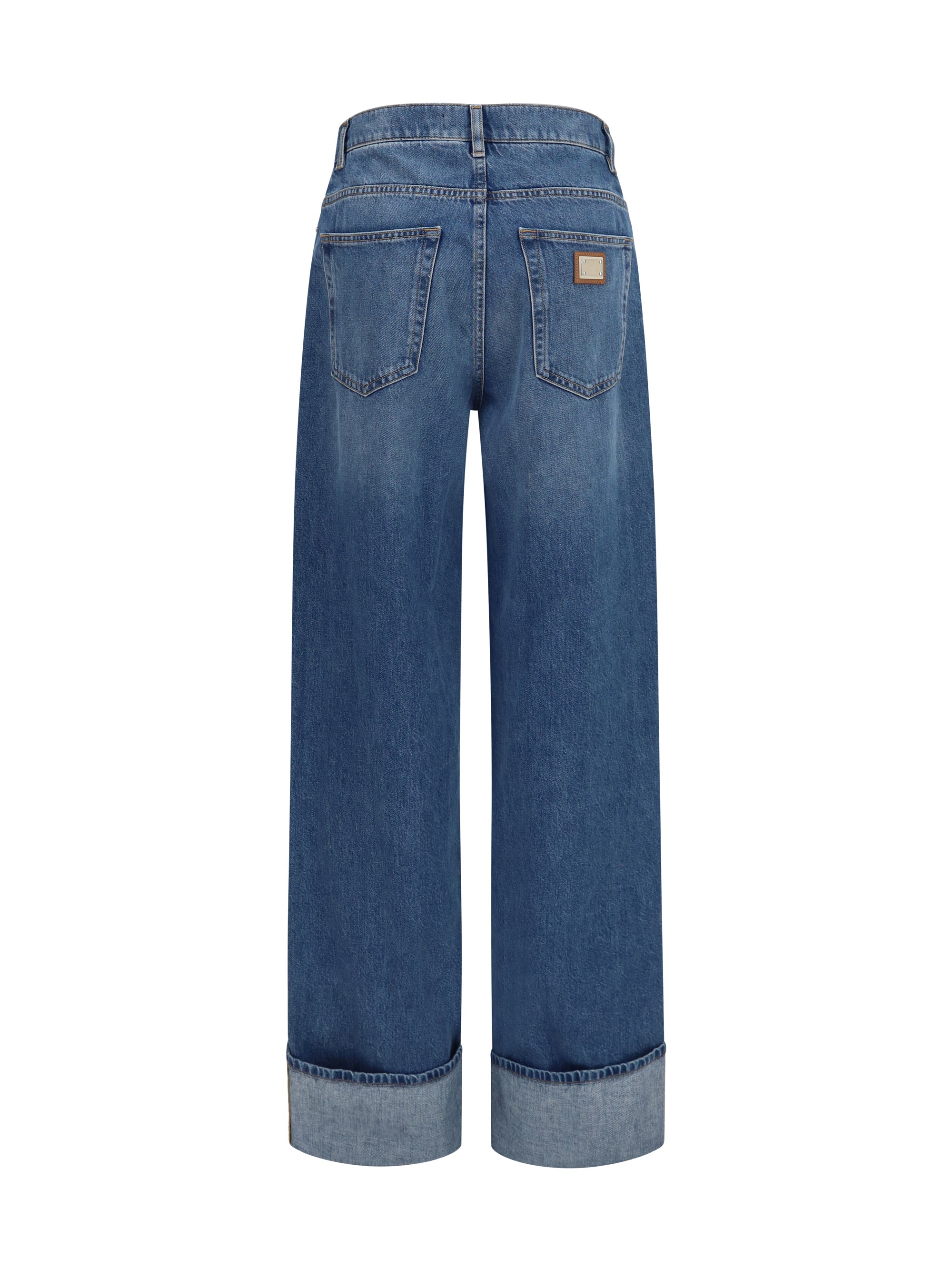 straight-leg five-pocket jeans