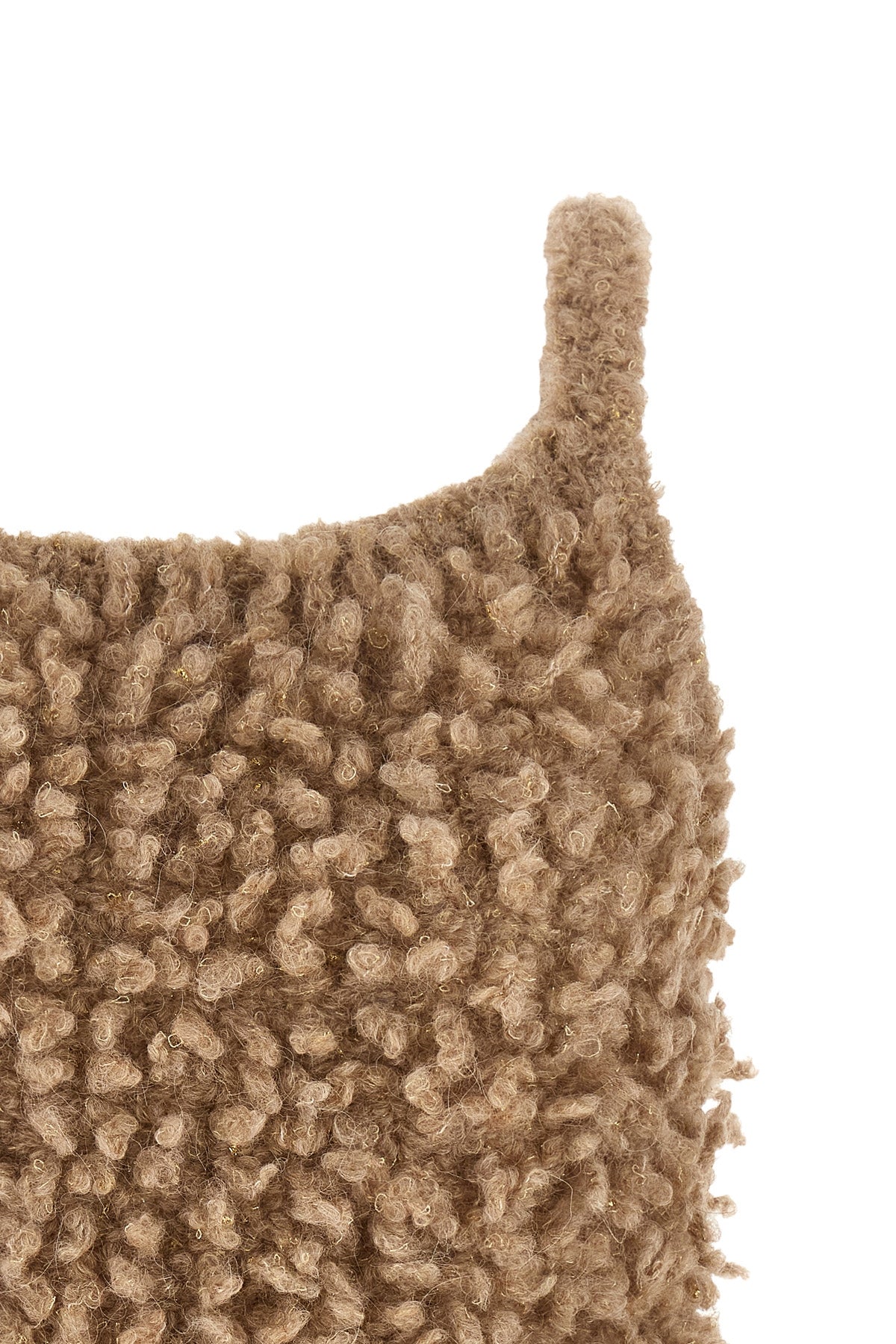 peserico cropped top redefines contemporary knitwear through tactile volumes and