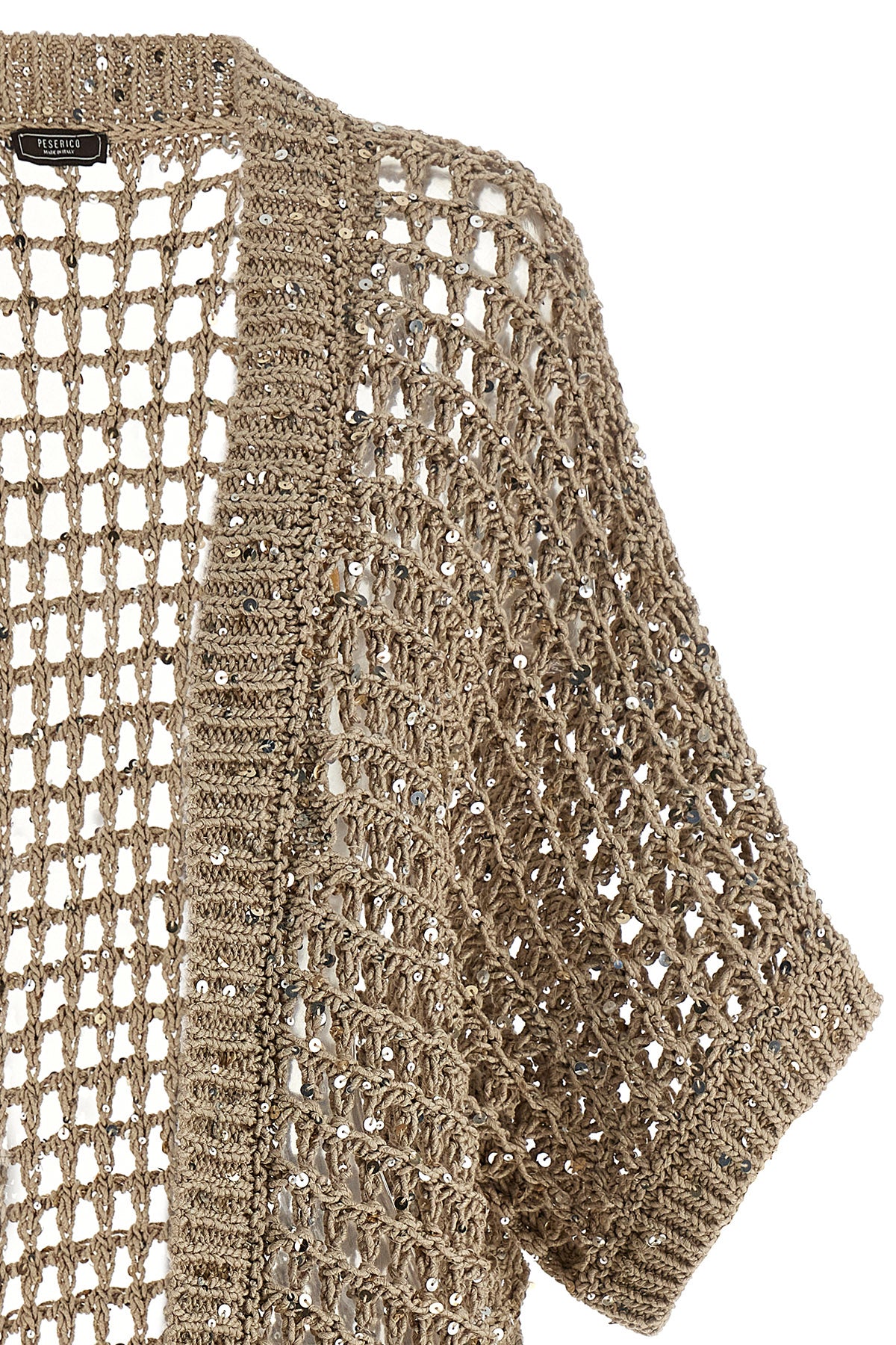 tricot aurea cotton webbing cardigan