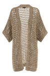 tricot aurea cotton webbing cardigan