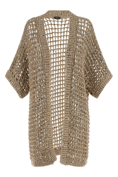 tricot aurea cotton webbing cardigan