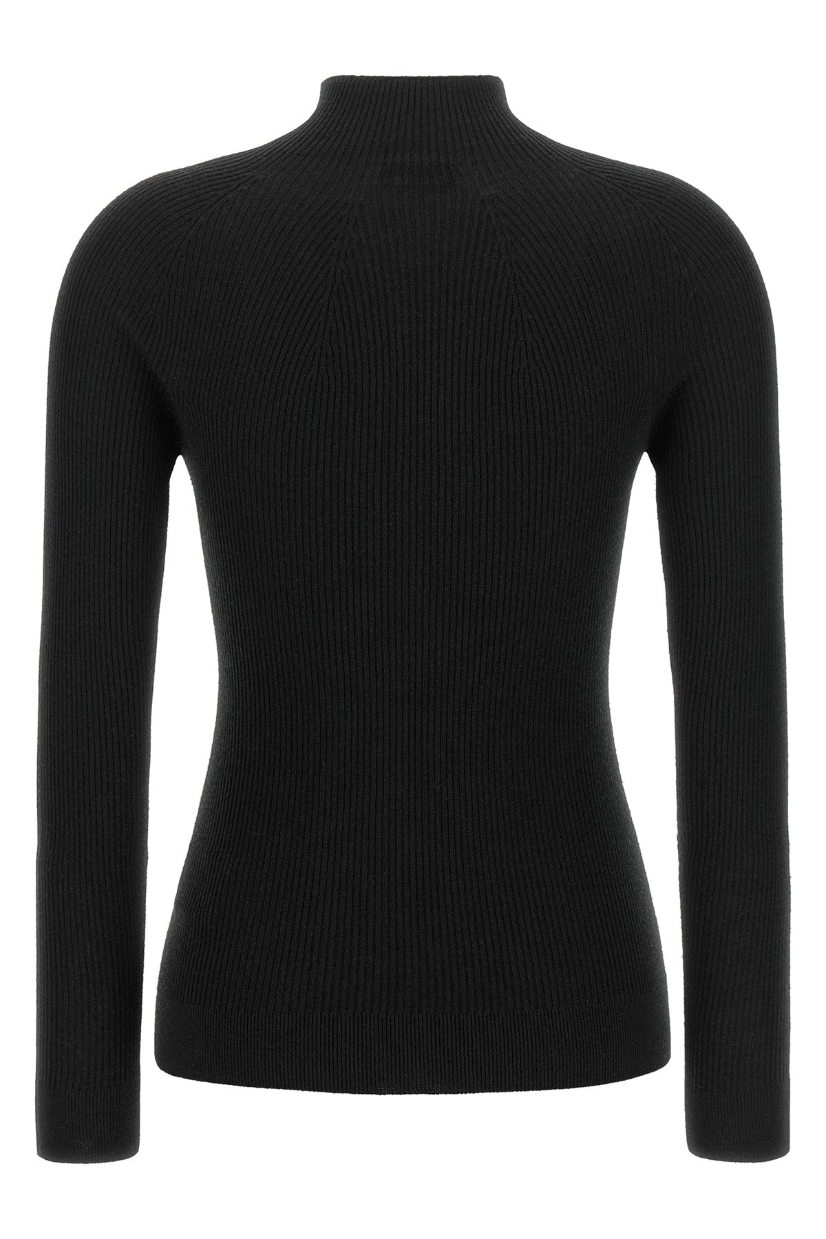 the peserico sweater in pure virgin wool stands out for an all-over ribbed workm