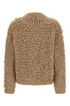 the peserico bomber jacket redefines the codes of knitwear through material volu