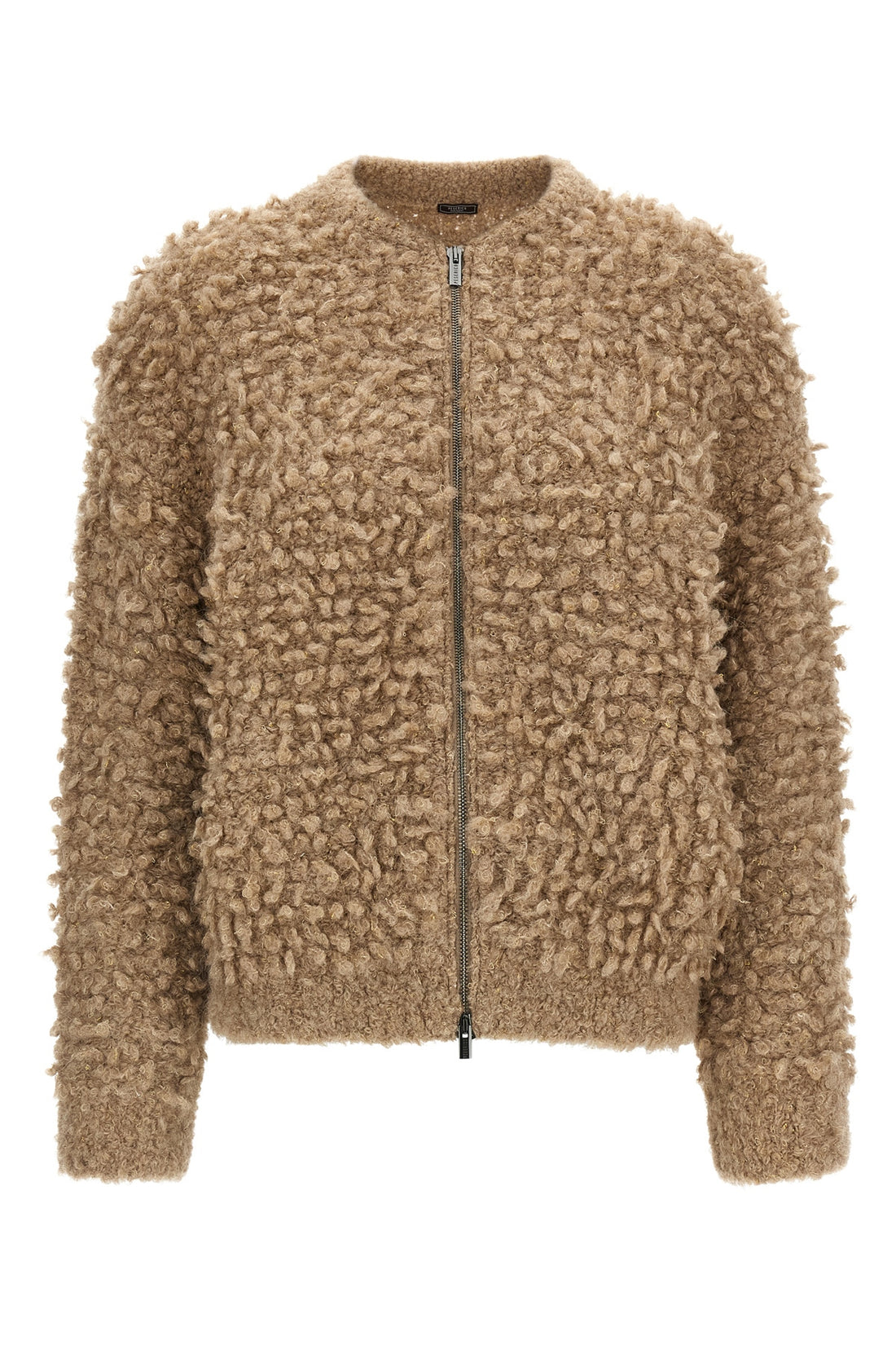 PESERICO 38 the peserico bomber jacket redefines the codes of knitwear through material volu