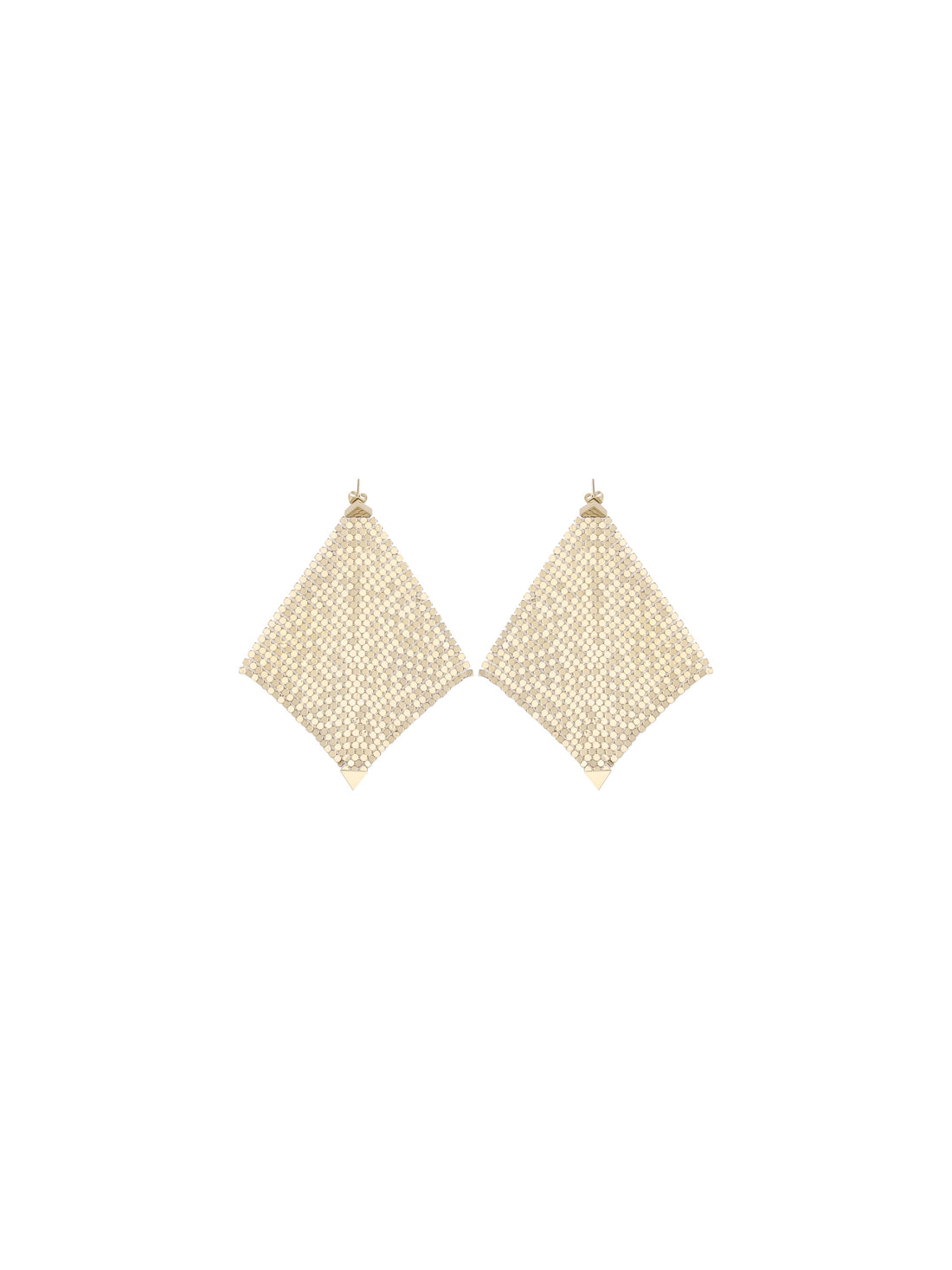 RABANNE OS pixel chainmail earrings