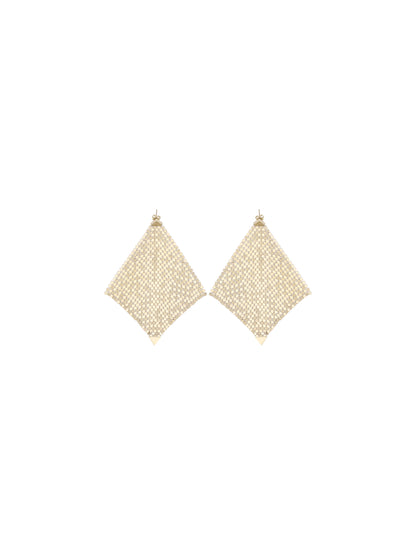 RABANNE OS pixel chainmail earrings
