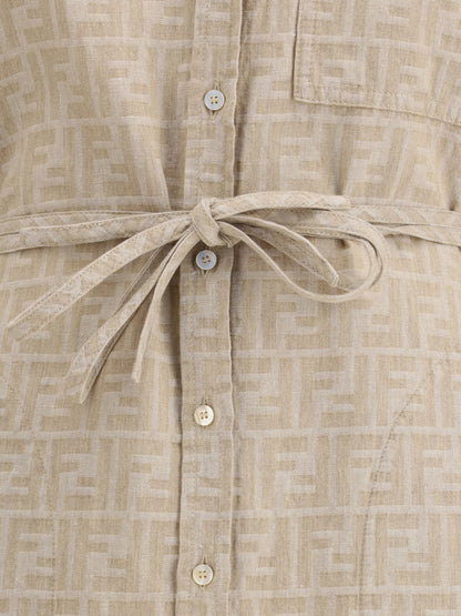 FENDI 40 chambray dress