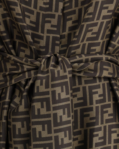 ff pattern shirt dress