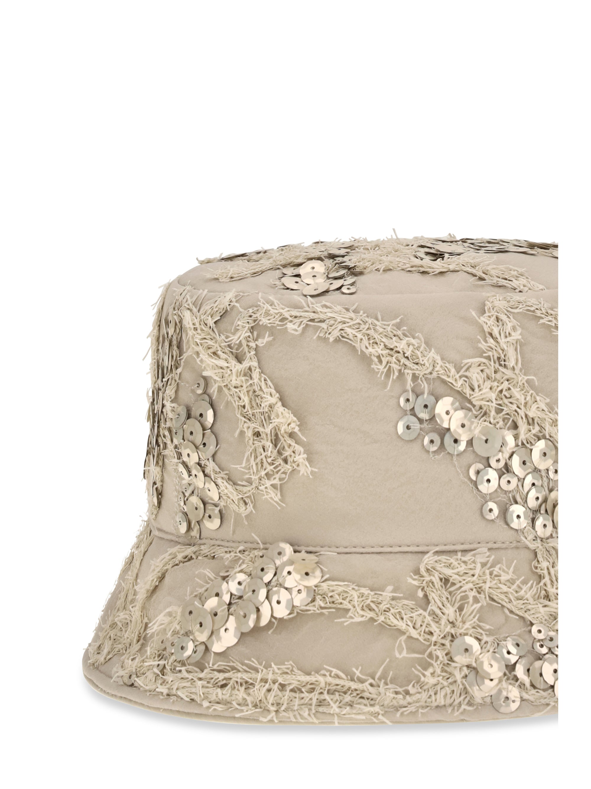 embroidered sequin bucket hat