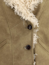 MARANT ETOILE 36 clea shearling-effect faux fur coat