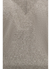 BRUNELLO CUCINELLI L sparkling linen sweater