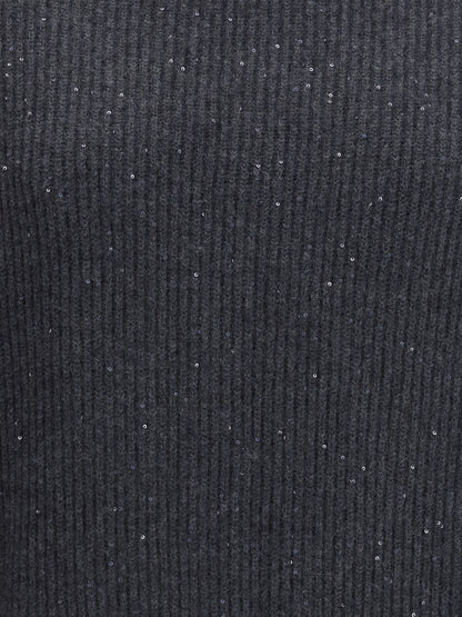 FABIANA FILIPPI 40 sleeveless wool sweater with sequins