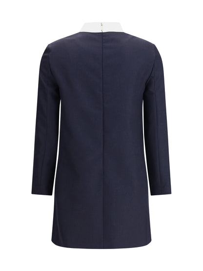 THOM BROWNE 40 high wool suiting shift dress