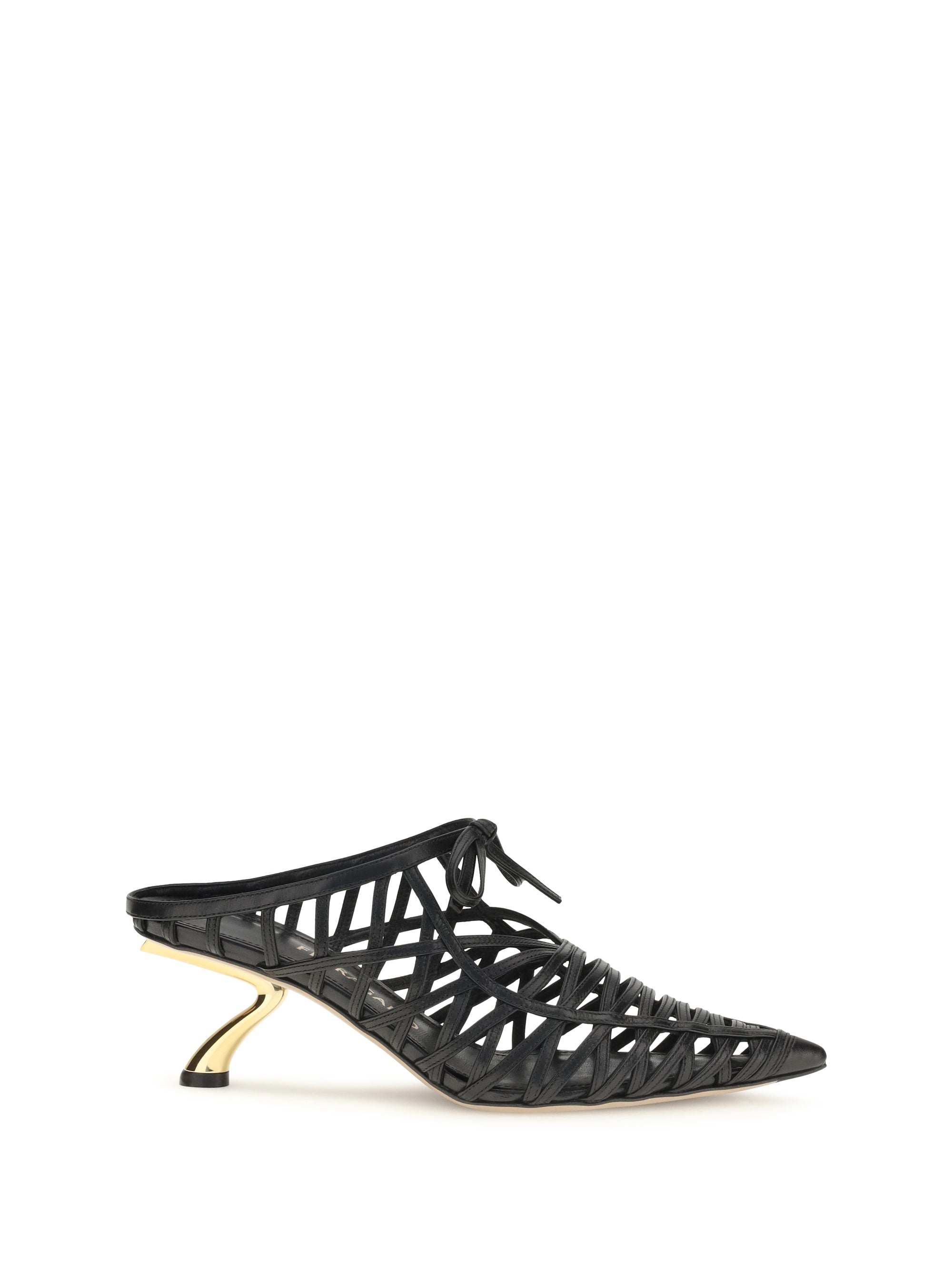 s sculpted heel mules