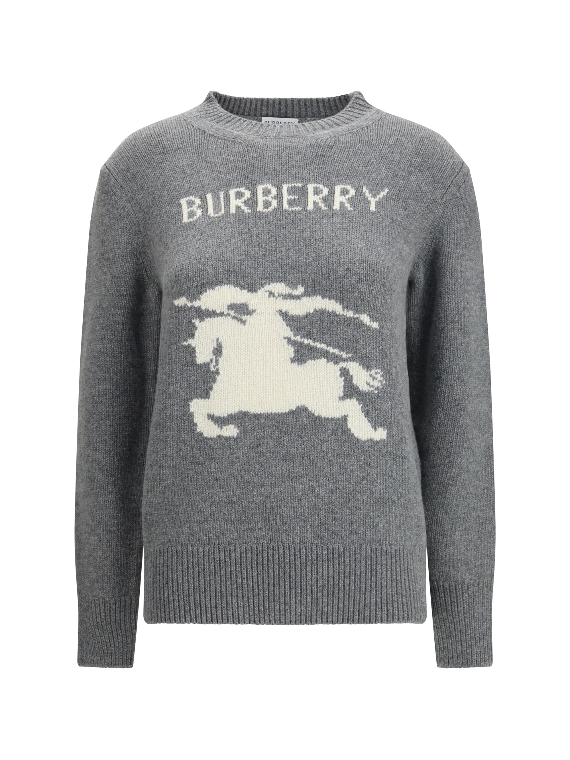 BURBERRY L wool and cashmere sweater with ekd