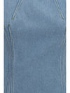 short-sleeve denim mini dress