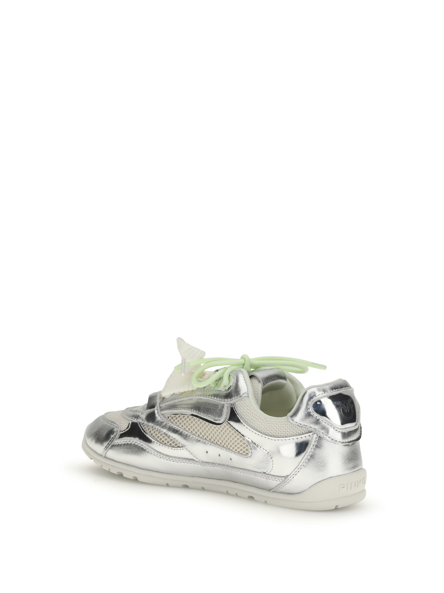 PINKO 36 yulia sneakers in mesh with leather inserts
