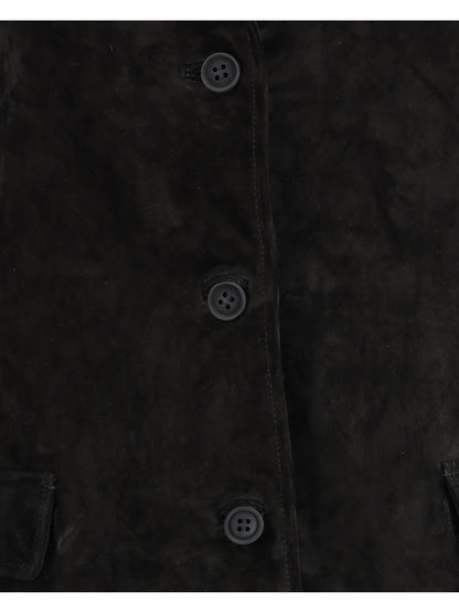 SALVATORE SANTORO 44 suede leather jacket