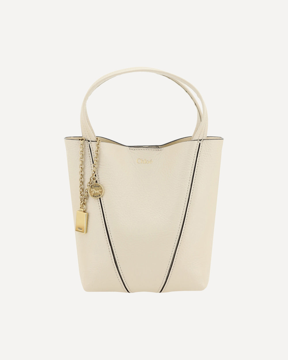 Chloé Spin Shoulder Bag Beige