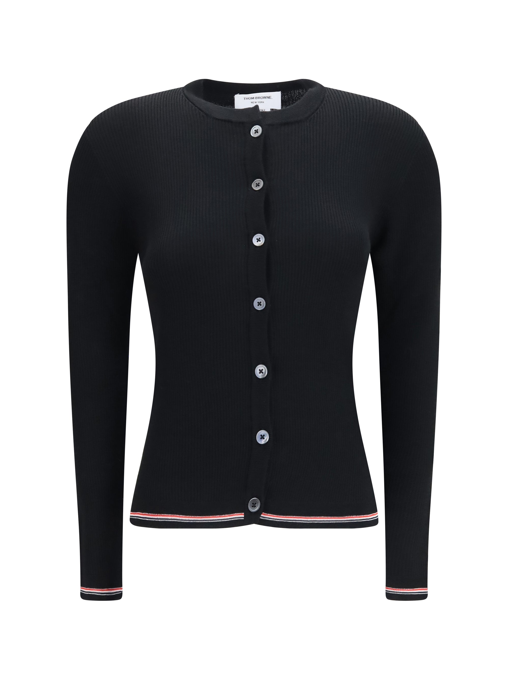 ribbed merino wool cardigan