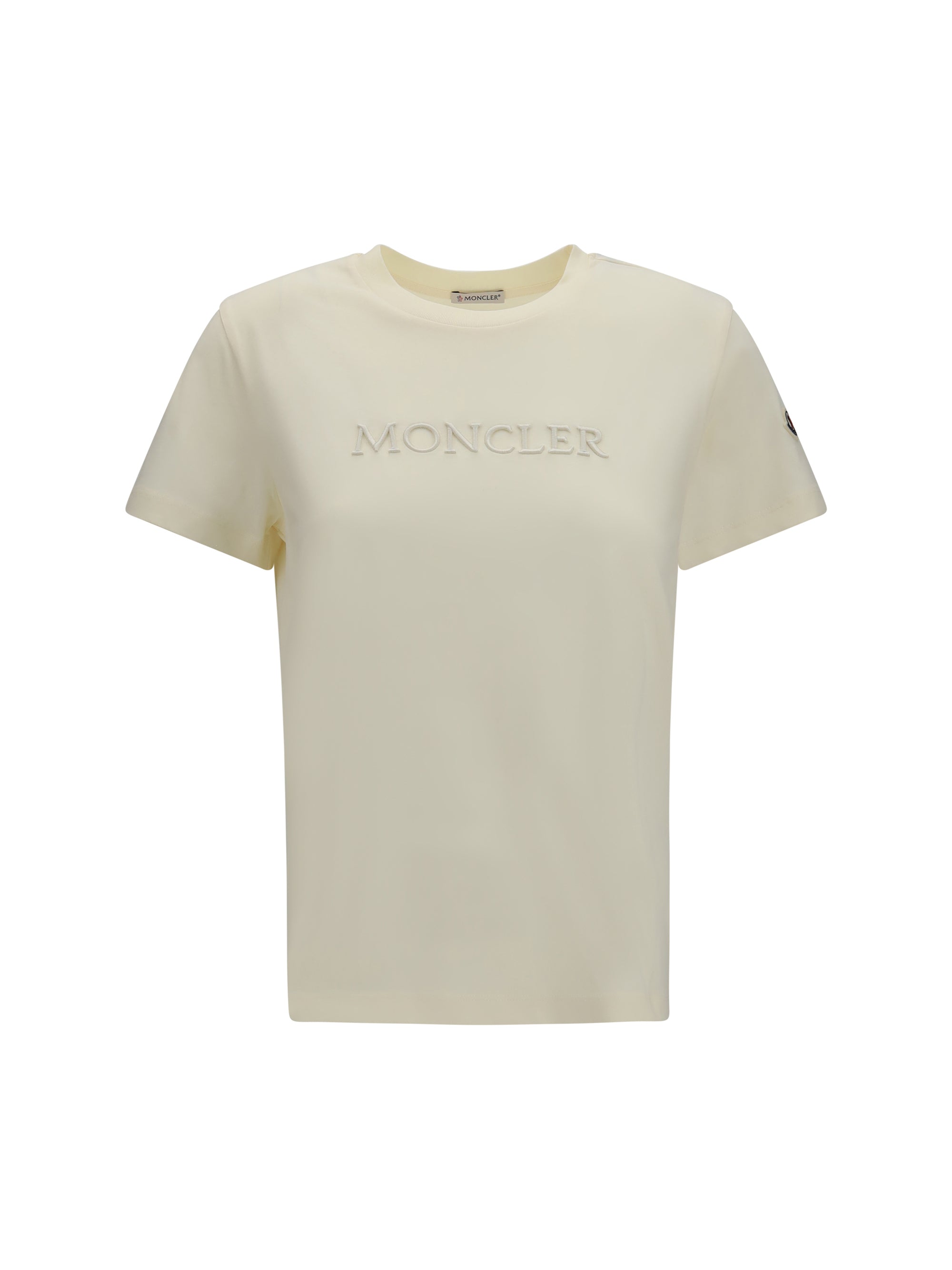 cotton t-shirt with a tone on tone embroidered logo