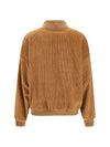 corduroy jacket with embellished button closure