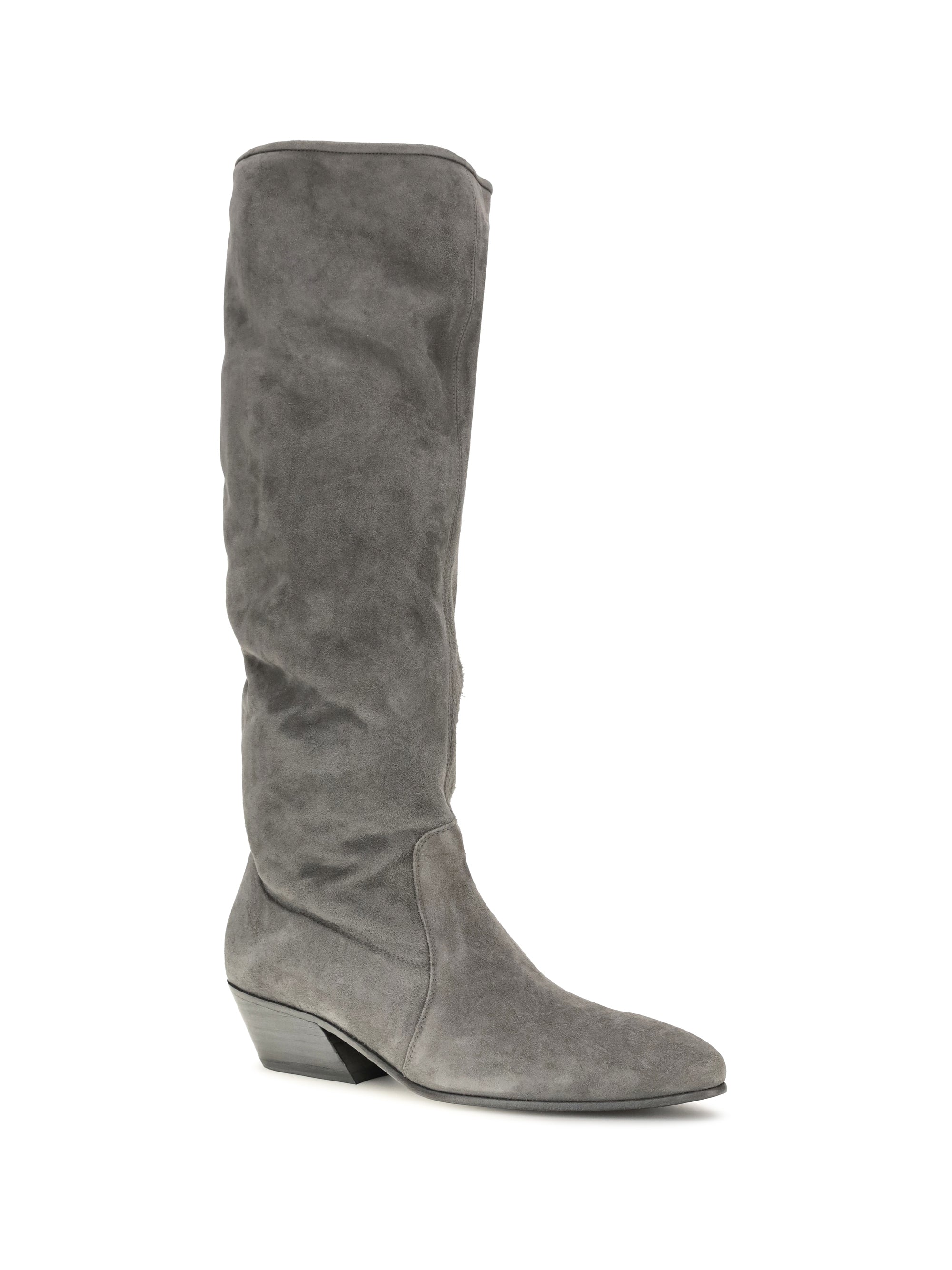 high suede boots