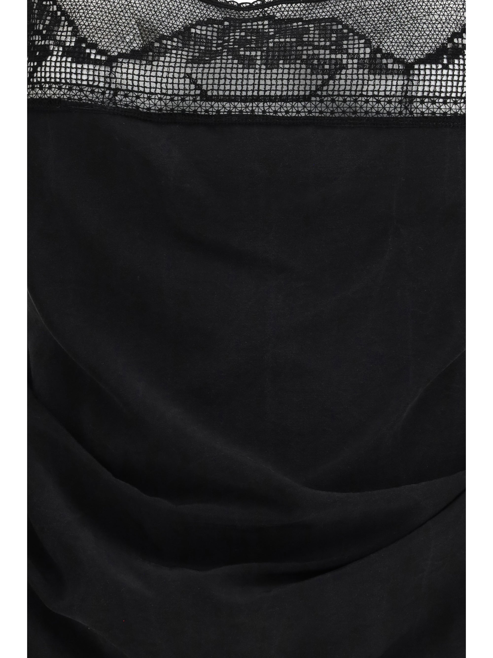 silk draped top