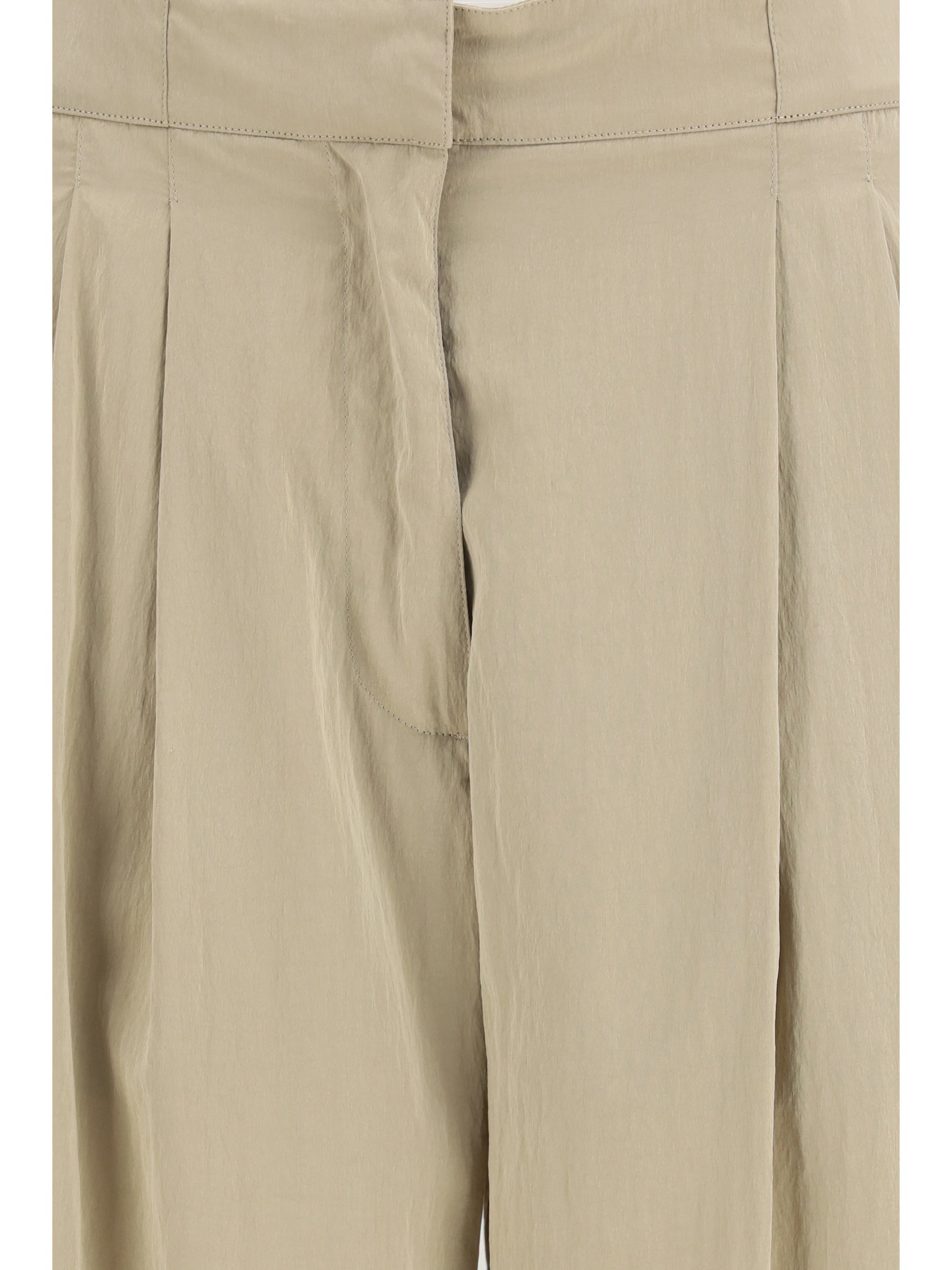 iven silk and nylon pants