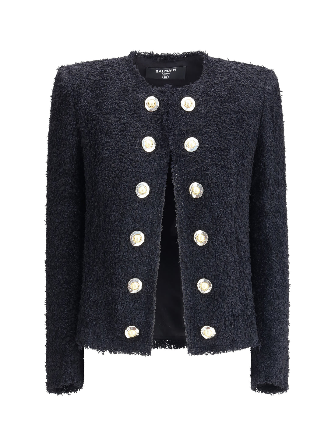 BALMAIN 36 tweed spencer jacket
