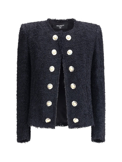 BALMAIN 36 tweed spencer jacket