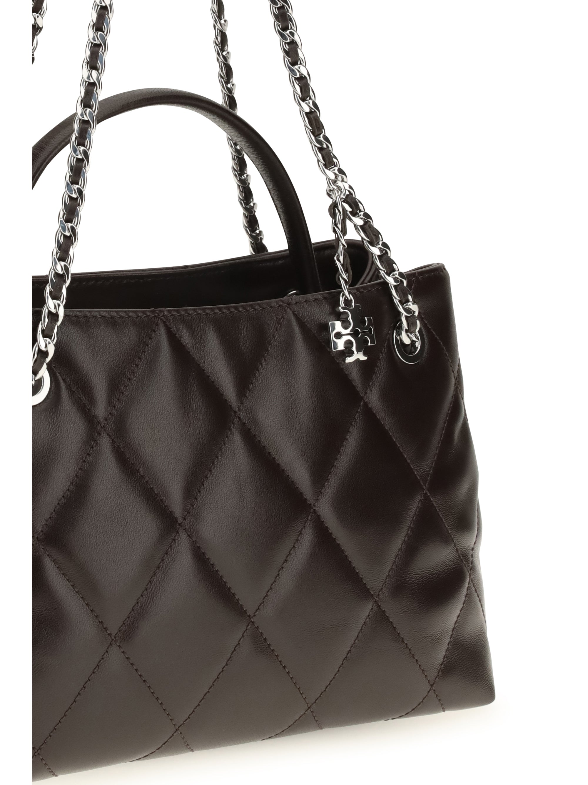 small fleming leather tote bag