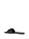 vlogo patent leather slide sandals