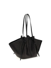 YUZEFI OS large raffia mochi shoulder bag