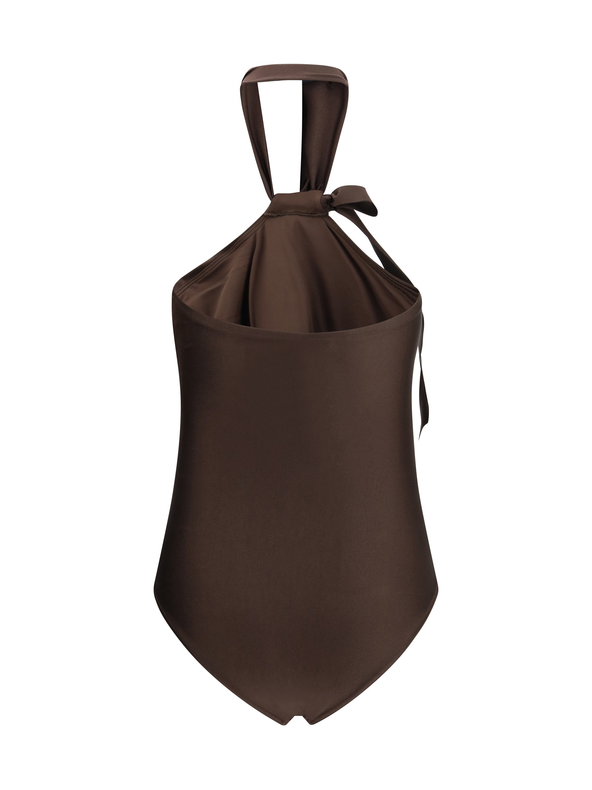 awaken tie neck one-piece bathing suit