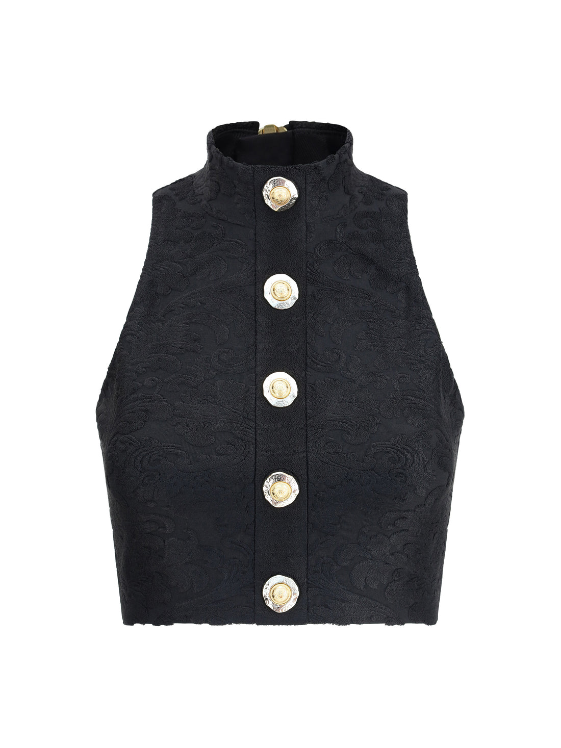 BALMAIN 36 baroque crop top