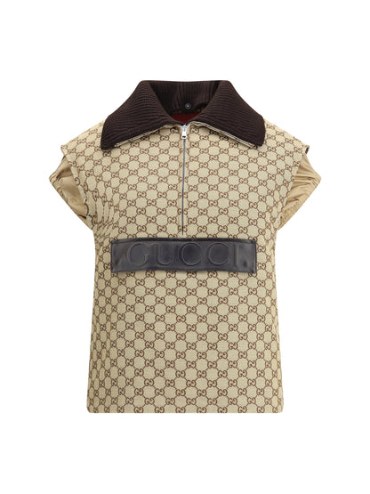 GUCCI 42 bomber gilet with single front pocket