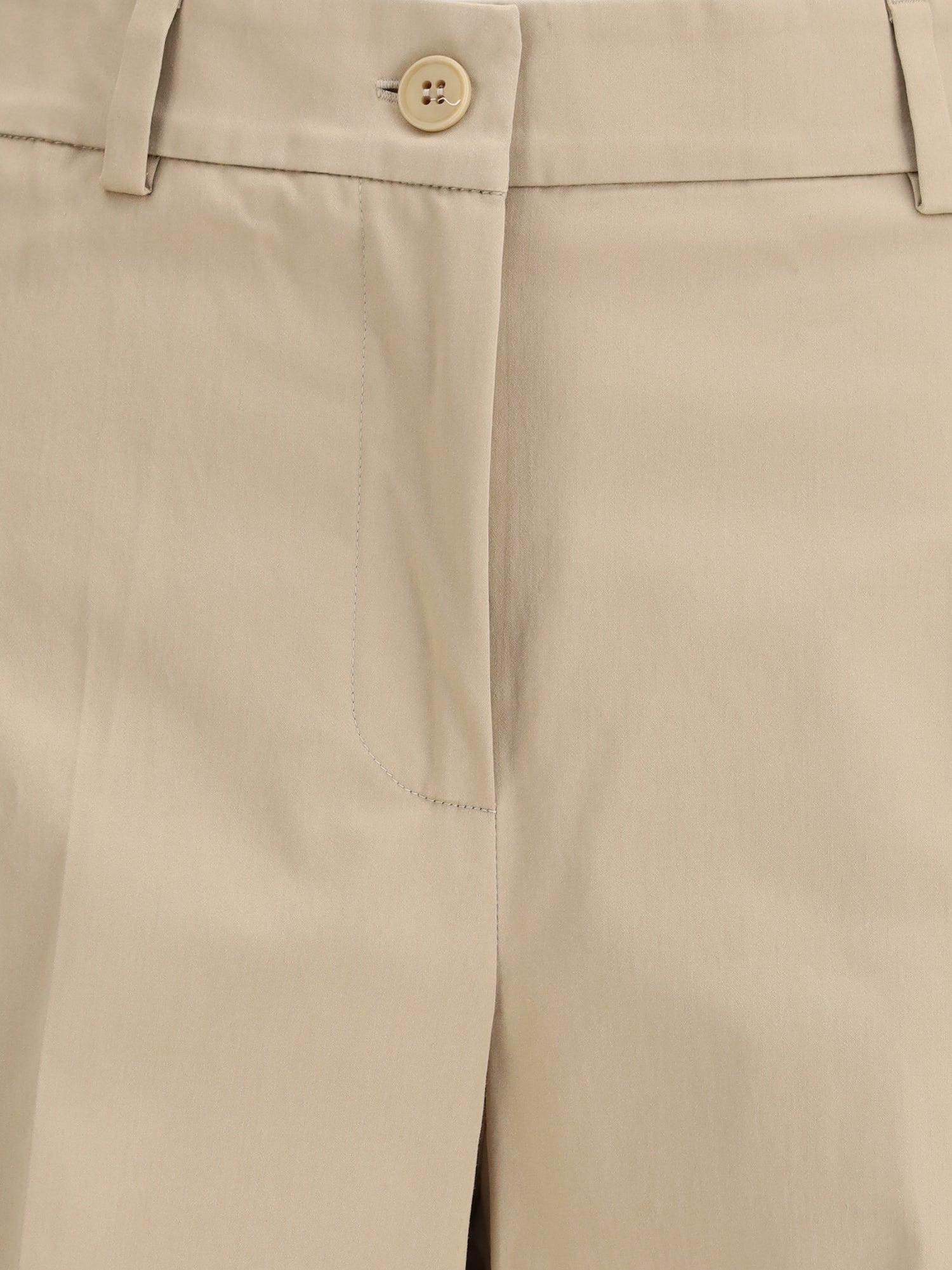 MAX MARA WEEKEND 34 urial cropped trousers in cotton satin