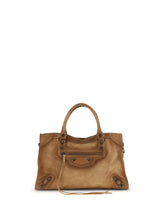 BALENCIAGA OS suede le city medium handbag