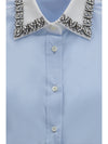 jewel-embellished collar shirt
