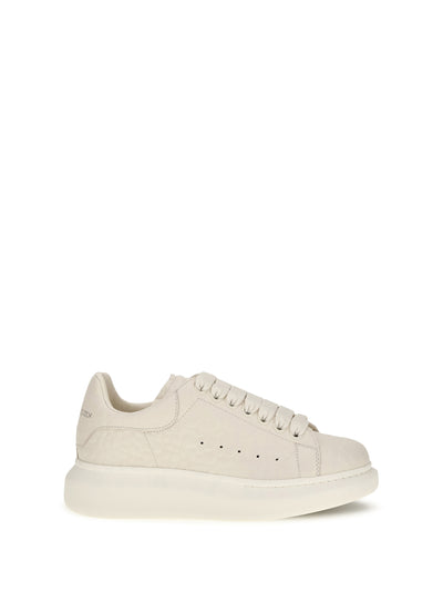 oversized pebbled leather sneakers