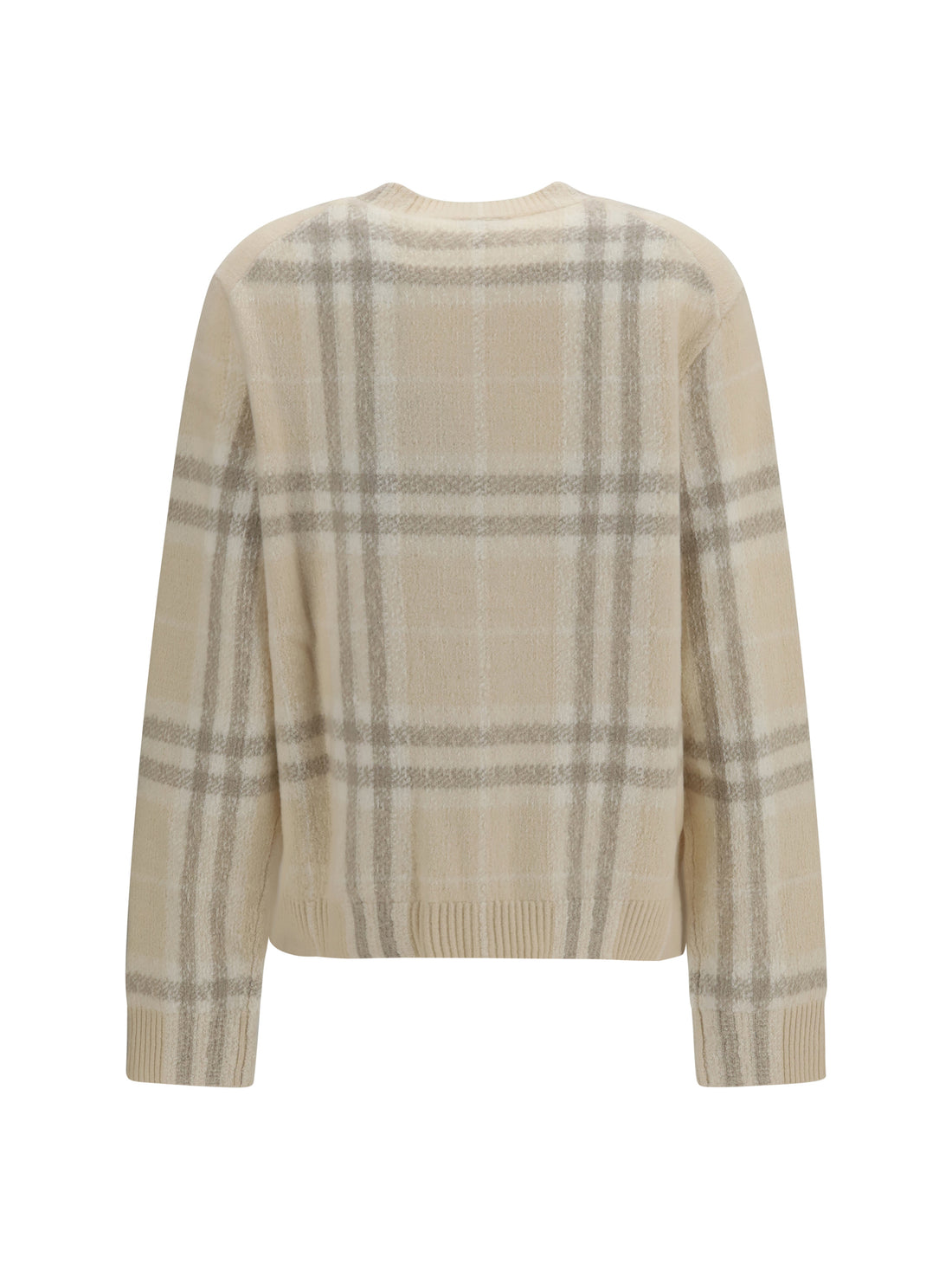 BURBERRY M check cashmere cardigan