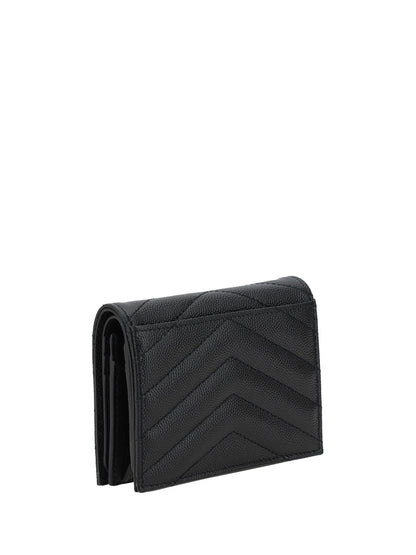 SAINT LAURENT OS cassandre matelassé card holder